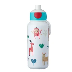 Butelka dla dzieci pop-up Campus 400ml Animal Friends / Wielokolorowy MPL107410065373