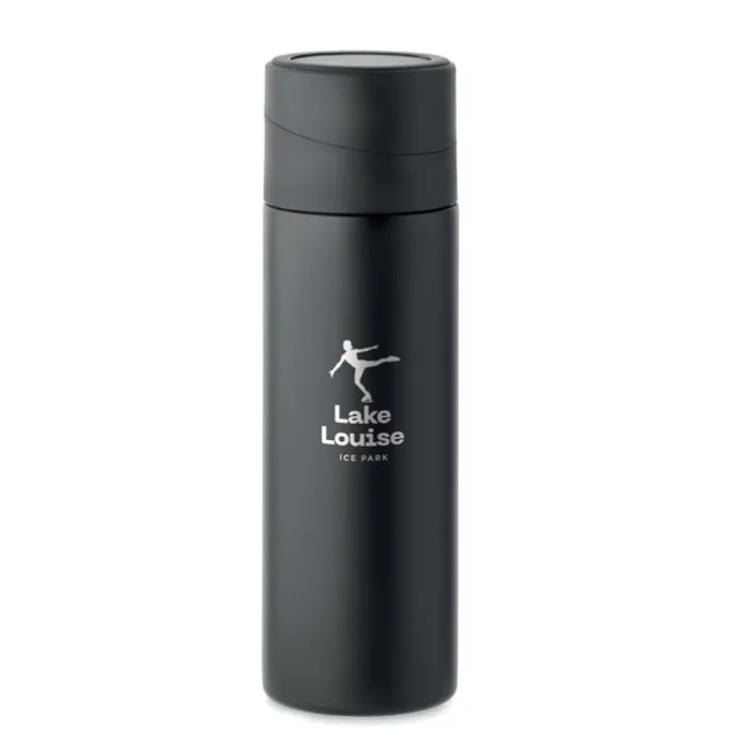 Butelka dwuścienna 420 ml. / Czarny MO2308-03