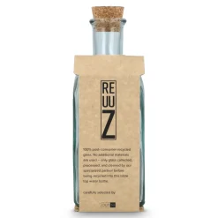 Butelka na wodę InSideOut Square z recyklingowanego szkła ReuuZ z korkiem 500 ml / Transparentny LT57015-N0004