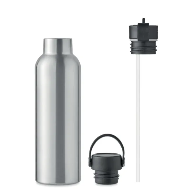 Butelka podwójna ścianka 700ml / Srebrny mat MO6944-16