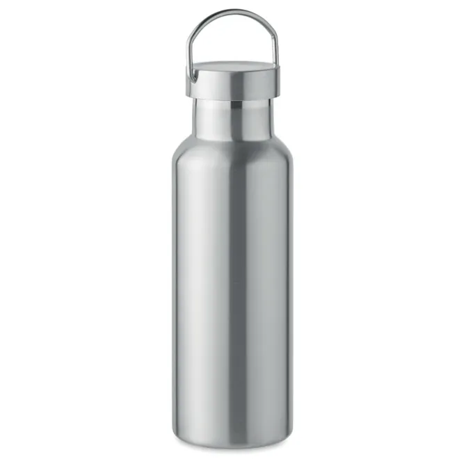 Butelka podwójna ścianka500 ml / Srebrny mat MO2107-16
