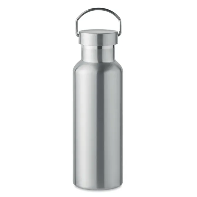 Butelka podwójna ścianka500 ml / Srebrny mat MO2107-16