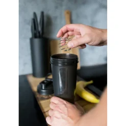 Butelka sportowa 750 ml, shaker | Urelles / Czarny VA102-03
