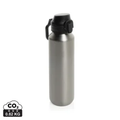 Butelka sportowa 600 ml Via / Srebrny P437.5002