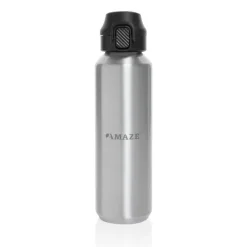 Butelka sportowa 600 ml Via / Srebrny P437.5002