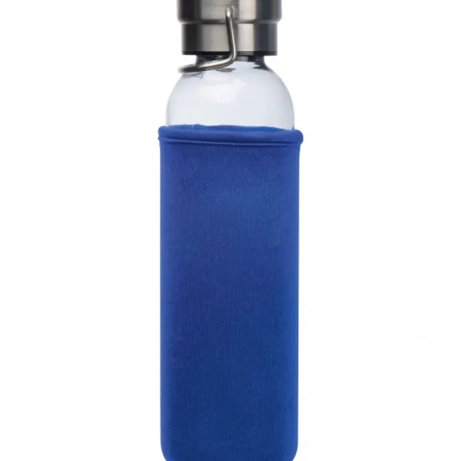 Butelka szklana z pokrowcem 600 ml RAMONA / Czerwony 6318105