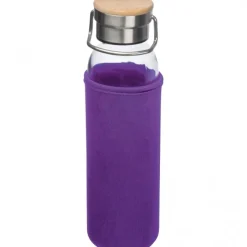 Butelka szklana z pokrowcem 600 ml RAMONA / Fioletowy 6318112