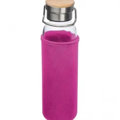Butelka szklana z pokrowcem 600 ml RAMONA / Różowy 6318111