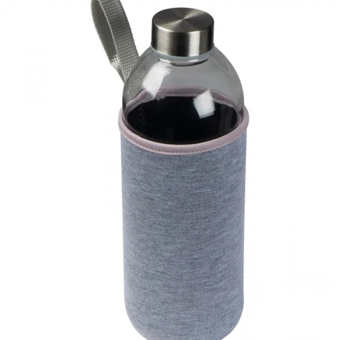 Butelka szklana z pokrowcem 1000 ml JESSICA / Zielony 6242709