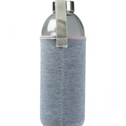 Butelka szklana z pokrowcem 1000 ml JESSICA / Zielony 6242709