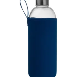 Butelka szklana z pokrowcem 1000 ml JESSICA / Granatowy 6242744