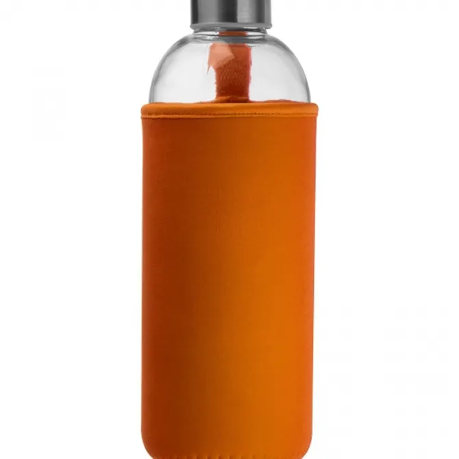 Butelka szklana z pokrowcem 1000 ml JESSICA / Pomarańczowy 6242710