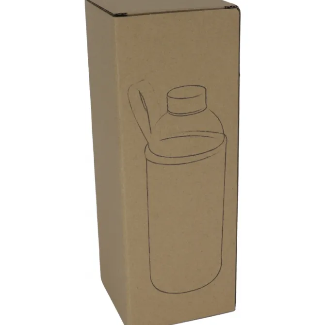 Butelka szklana z pokrowcem 1000 ml JESSICA / Pomarańczowy 6242710