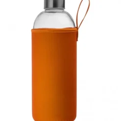 Butelka szklana z pokrowcem 1000 ml JESSICA / Pomarańczowy 6242710