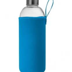 Butelka szklana z pokrowcem 1000 ml JESSICA / Jasnoniebieski 6242724