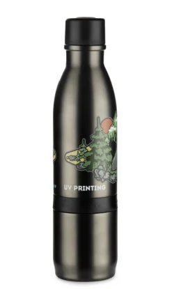 Butelka termiczna DRINNO 500 + 200 ml / Grafitowy 16054-15
