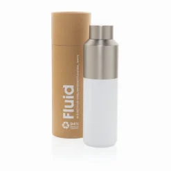 Butelka termiczna 600 ml Fluid / Biały P437.0703