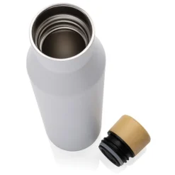 Butelka termiczna 500 ml Gaia, stal nierdzewna z recyklingu / Biały P435.523