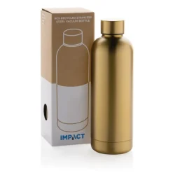 Butelka termiczna 500 ml, stal nierdzewna z recyklingu / Złoty P435.706
