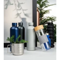 Butelka termiczna 500 ml, stal nierdzewna z recyklingu / Niebieski P435.705