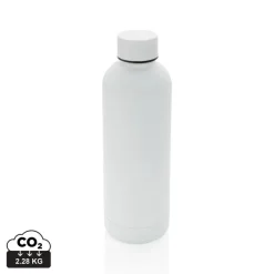 Butelka termiczna 500 ml, stal nierdzewna z recyklingu / Biały P435.703
