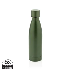 Butelka termiczna 500 ml, stal nierdzewna z recyklingu / Zielony P433.277