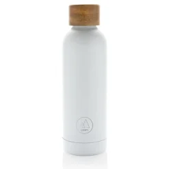 Butelka termiczna 500 ml Wood, stal nierdzewna z recyklingu / Biały P435.533