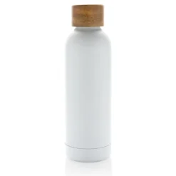 Butelka termiczna 500 ml Wood, stal nierdzewna z recyklingu / Biały P435.533