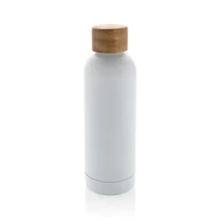 Butelka termiczna 500 ml Wood, stal nierdzewna z recyklingu / Biały P435.533