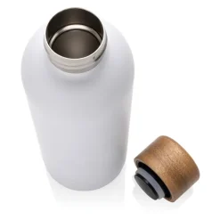 Butelka termiczna 500 ml Wood, stal nierdzewna z recyklingu / Biały P435.533