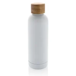 Butelka termiczna 500 ml Wood, stal nierdzewna z recyklingu / Biały P435.533