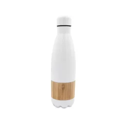 Butelka termiczna 500 ml z bambusowym elementem | Blake / Biały V4855-02