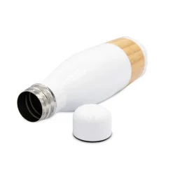 Butelka termiczna 500 ml z bambusowym elementem | Blake / Biały V4855-02
