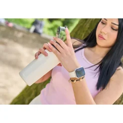 Butelka termiczna stalowa z recyklingu PUENTE ALTO MoLu 600 ml / Biały 481506