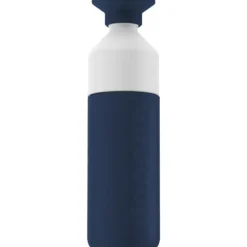 Butelka termiczna ze słomką Dopper Insulated (580 ml) - Blazing Black x Flip Straw - Black / Granatowy DOB3391