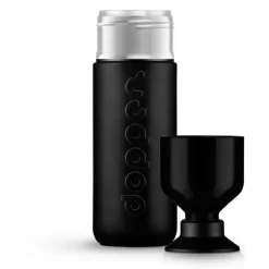 Butelka termiczna ze słomką Dopper Insulated (580 ml) - Blazing Black x Flip Straw - Black / Czarny DOB2035