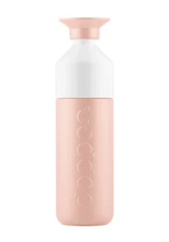 Butelka termiczna ze słomką Dopper Insulated (580 ml) - Blazing Black x Flip Straw - Black / Peach DOB6866