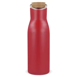 Butelka termiczna z pokrywą bambusową 500ml / Srebrny LT98900-N0005