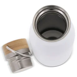 Butelka termiczna z pokrywą bambusową 500ml / Biały LT98900-N0001
