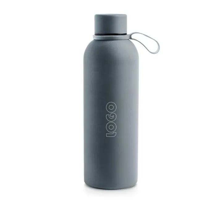 Butelka termosowa o pojemności 500 ml z gumowym wykończeniem / Thermal / Royal blue IP37072264