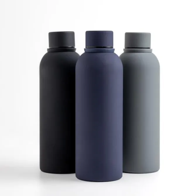 Butelka termosowa o pojemności 500 ml z gumowym wykończeniem / Thermal / Royal blue IP37072264