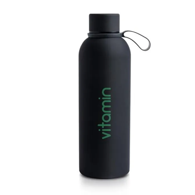 Butelka termosowa o pojemności 500 ml z gumowym wykończeniem / Thermal / Royal blue IP37072264