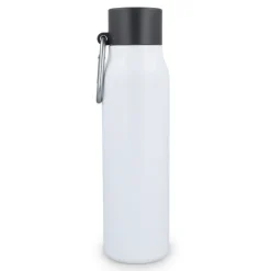 Butelka z matowym wykończeniem, butelka termiczna 600 ml / Biały LT98696-N0001