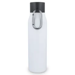 Butelka z matowym wykończeniem, butelka termiczna 600 ml / Biały LT98696-N0001
