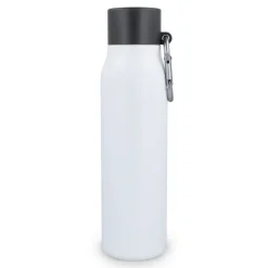Butelka z matowym wykończeniem, butelka termiczna 600 ml / Biały LT98696-N0001