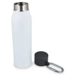 Butelka z matowym wykończeniem, butelka termiczna 600 ml / Biały LT98696-N0001