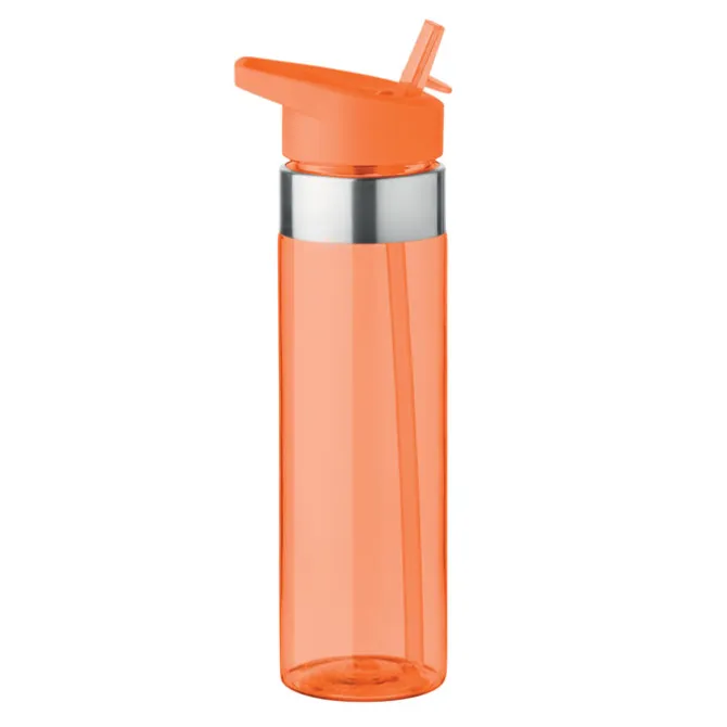Butelka z tritanu 650ml / Przezroczysty pomarańczowy MO9227-29