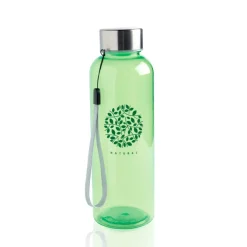 Butelka z tritanu 500 ml, stalowa nakrętka ze sznurkiem / Tritanbottle / Czarny IP37053011