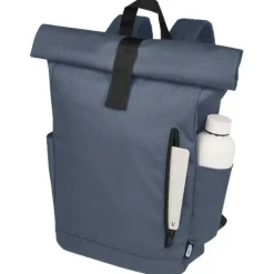 Byron plecak na laptopa 15,6 cala z tworzywa RPET z certyfikatem GRS z zawijanym zamknięciem, 18 l / Liliowy 12065935