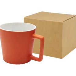 Cali Kubek ceramiczny o pojemności 370 ml z matowym wykończeniem / Pomarańczowy 10090031
